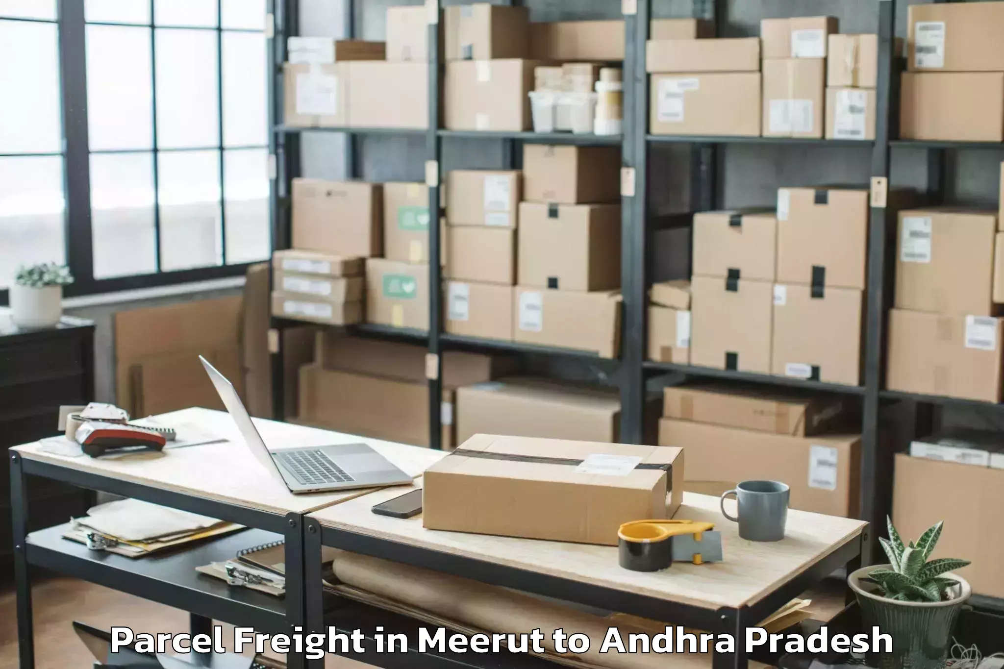 Book Your Meerut to Sambepalli Parcel Freight Today